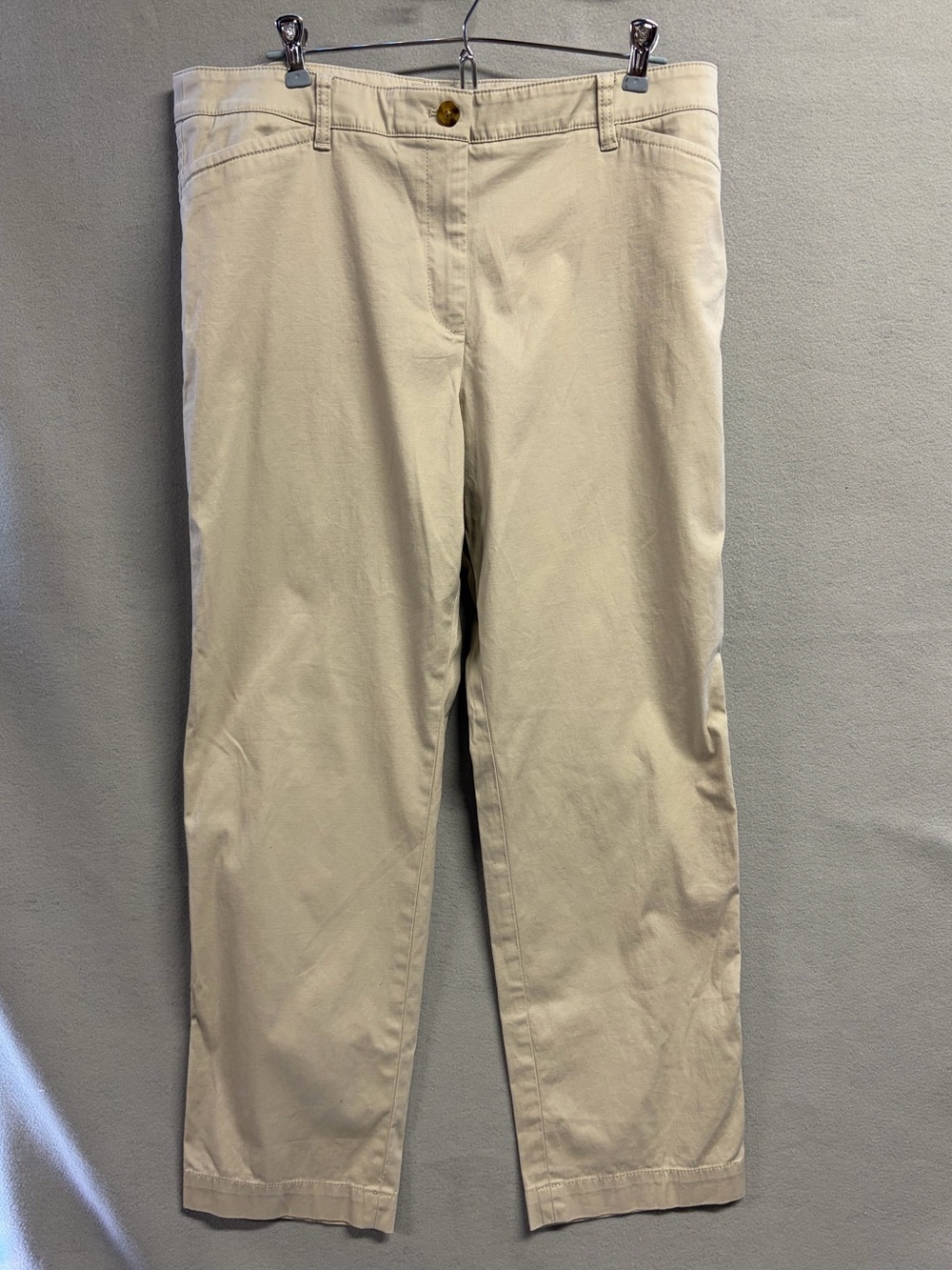 Talbots Classic Straight-Leg Khaki Pants 14P